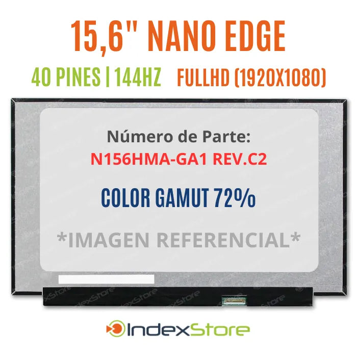 Pantalla Notebook Thin Bezel 15.6 FHD 40 Pines 144Hz S/B PN: N156HMA-GA1 REV.C2