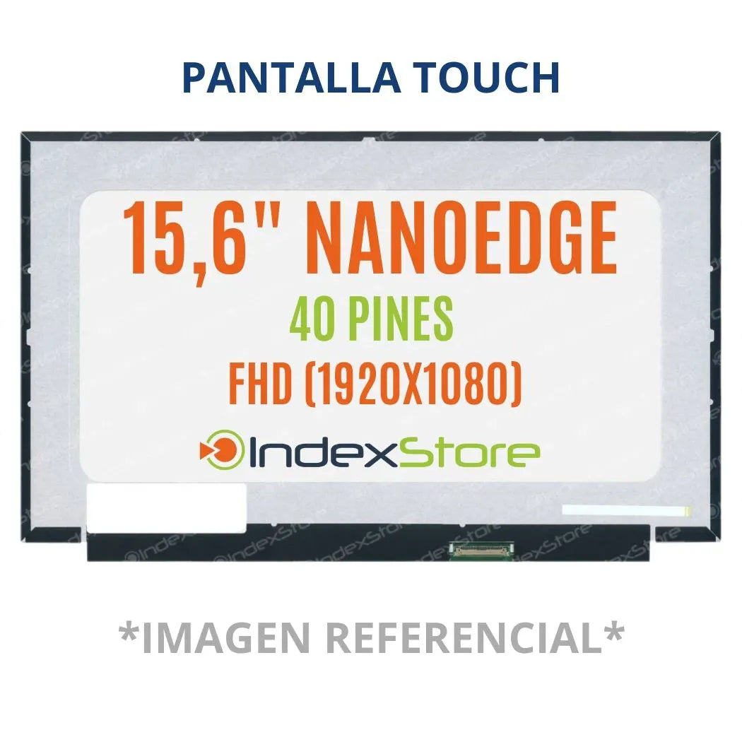 Pantalla de notebook Thin Bezel de 15.6 pulgadas, 40 pines, resolución Fhd, sin bracket. Pantalla de Notebook compatible con equipos HP, Lenovo, Dell, Asus, Acer, Toshiba, Sony Vaio, Samsung, Msi