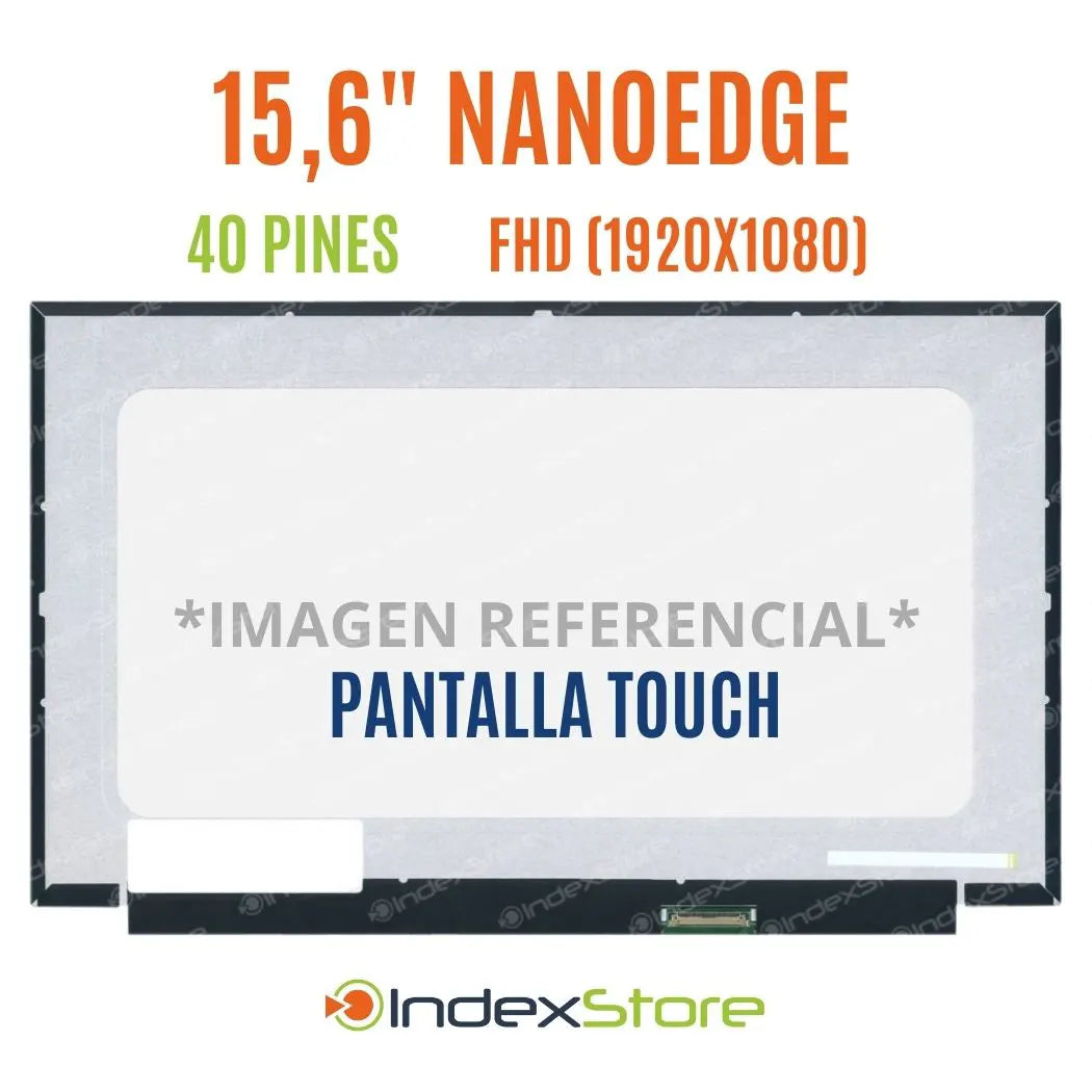 Pantalla de notebook Thin Bezel de 15.6 pulgadas, 40 pines, resolución Fhd, sin bracket. Pantalla de Notebook compatible con equipos HP, Lenovo, Dell, Asus, Acer, Toshiba, Sony Vaio, Samsung, Msi