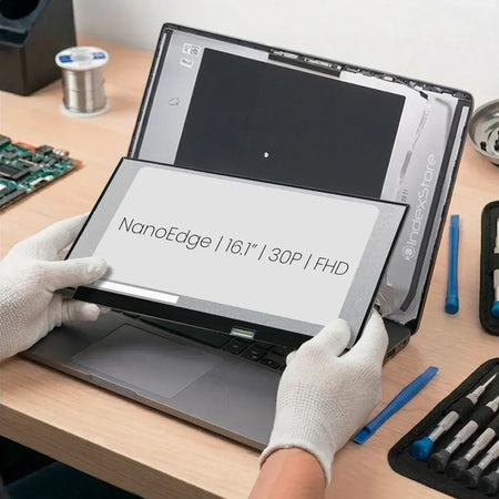 Pantalla de notebook Thin Bezel de 16.1 pulgadas, 30 pines, resolución Fhd, sin bracket. Pantalla de Notebook compatible con equipos HP, Lenovo, Dell, Asus, Acer, Toshiba, Sony Vaio, Samsung, Msi