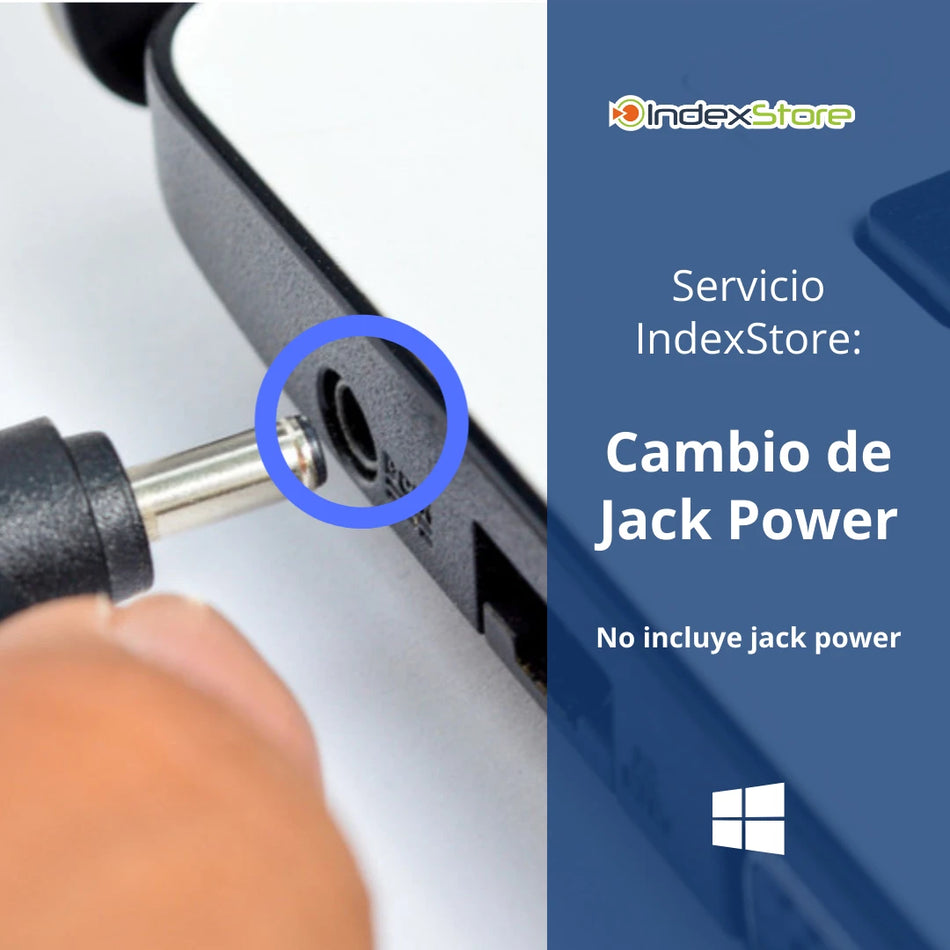 Servicio Indexstore Instalacion Jack Power Cilíndrico