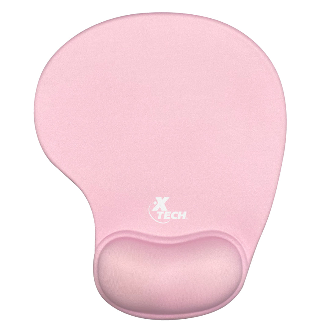 Pad Mouse con Soporte de Muñeca en Gel XTECH Color Rosado