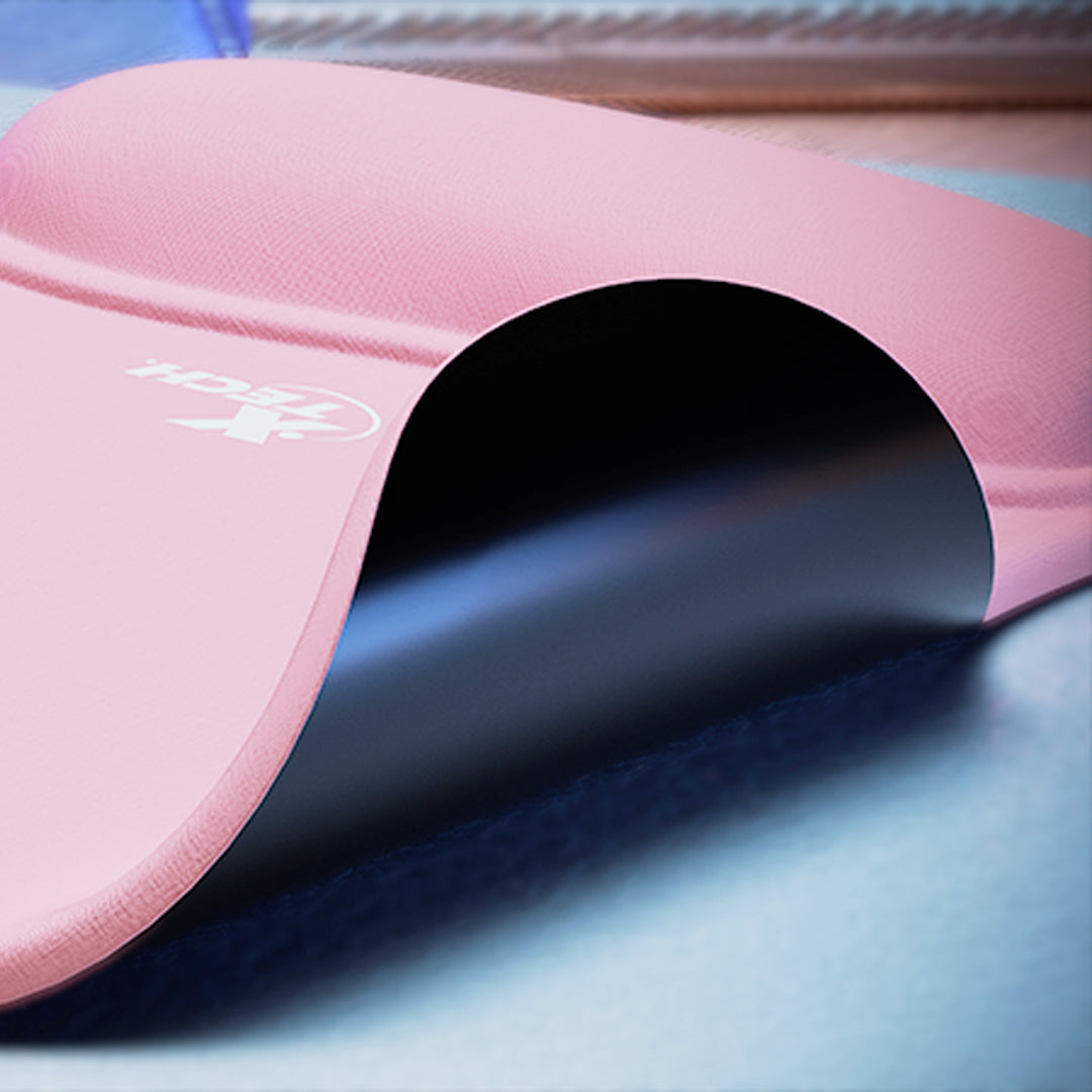 Pad Mouse con Soporte de Muñeca en Gel XTECH Color Rosado