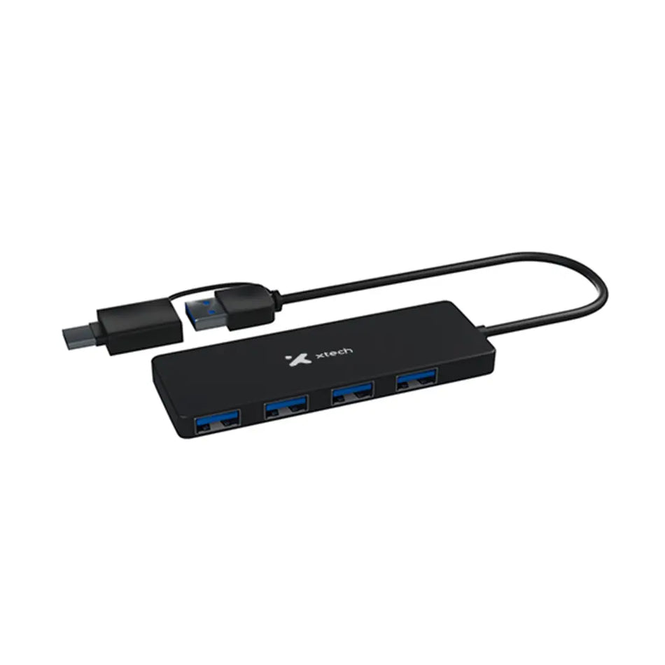 Hub-Hub USB 3.0 tipo A+C de 4 puertos USB