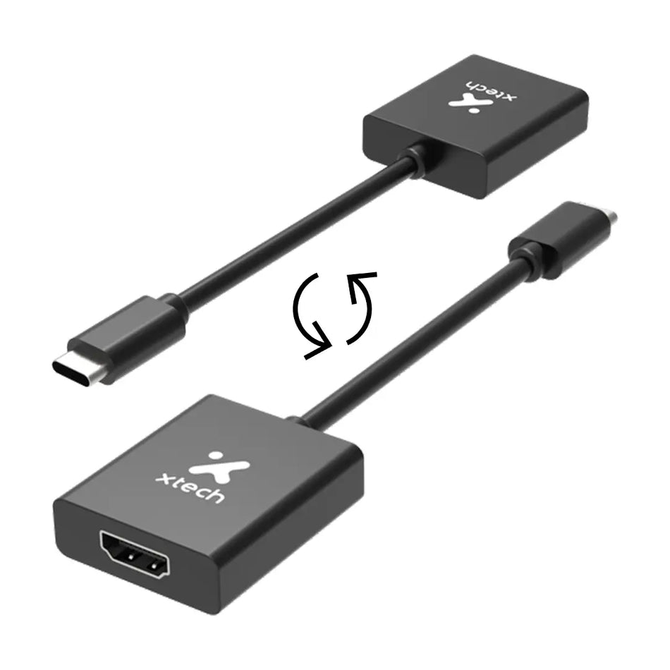 Adaptador USB-C macho a HDMI hembra marca Xtech
