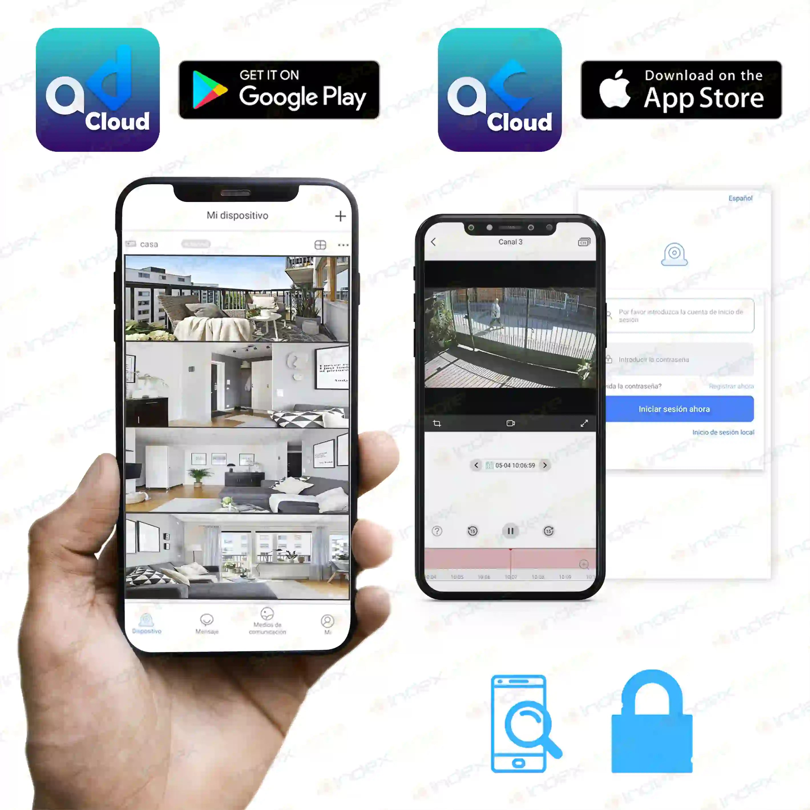 Kit con 4 cámaras de Seguridad Ansjer