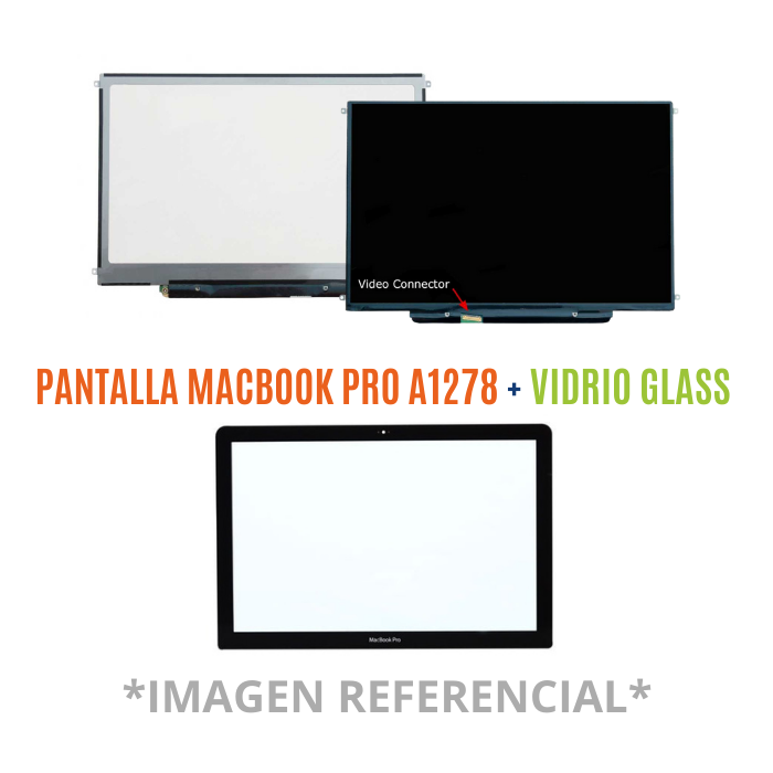 Cambio De Pantalla Con Glass Macbook Pro A1278