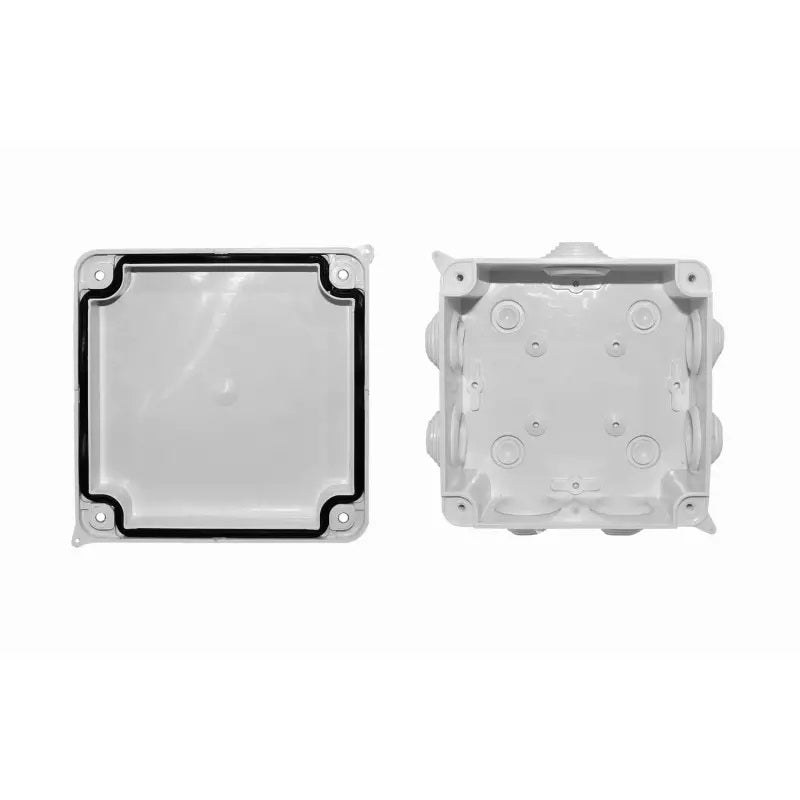 Caja Estanca Blanca de 100x100x70mm y 7 Conos