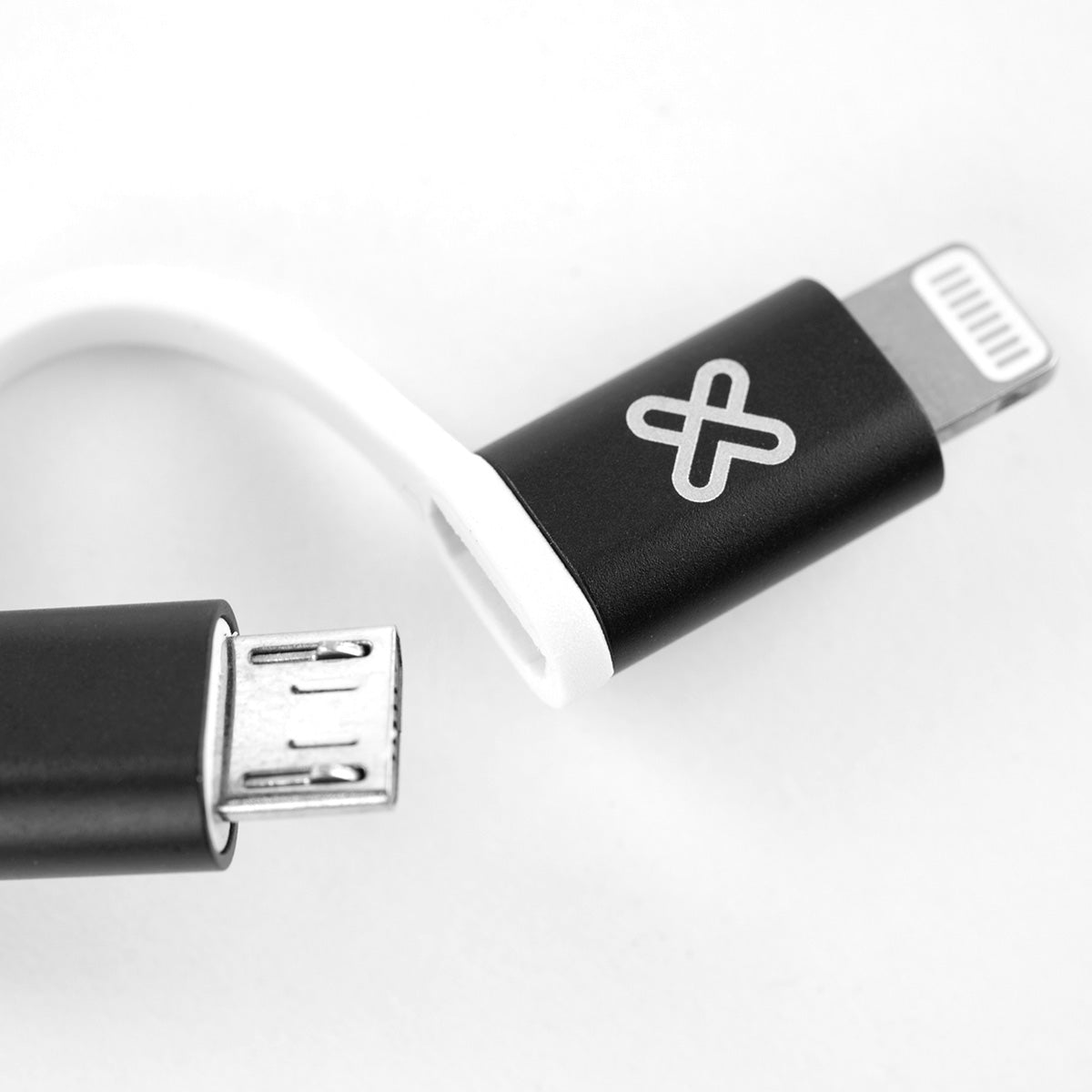 Cable KlipX 2 en 1 | USB a Micro USB/Lightning modelo KAC-210BK