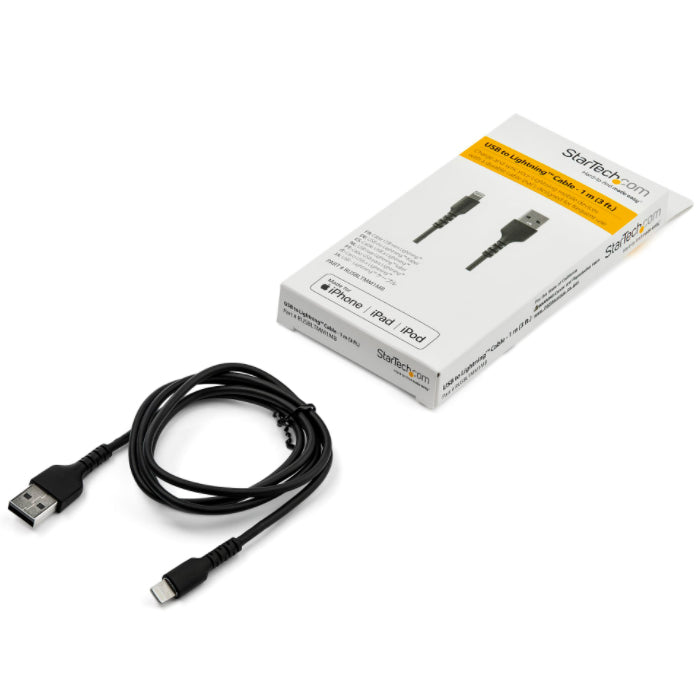Cable USB a Lightning - Apple MFI Certificado - Black