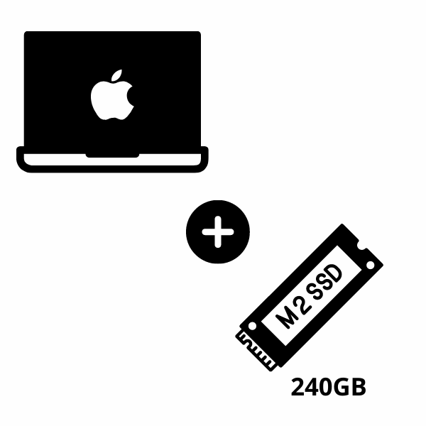 Kit de Mejora para MacBook Disco SSD M2 240GB + Adaptador M2