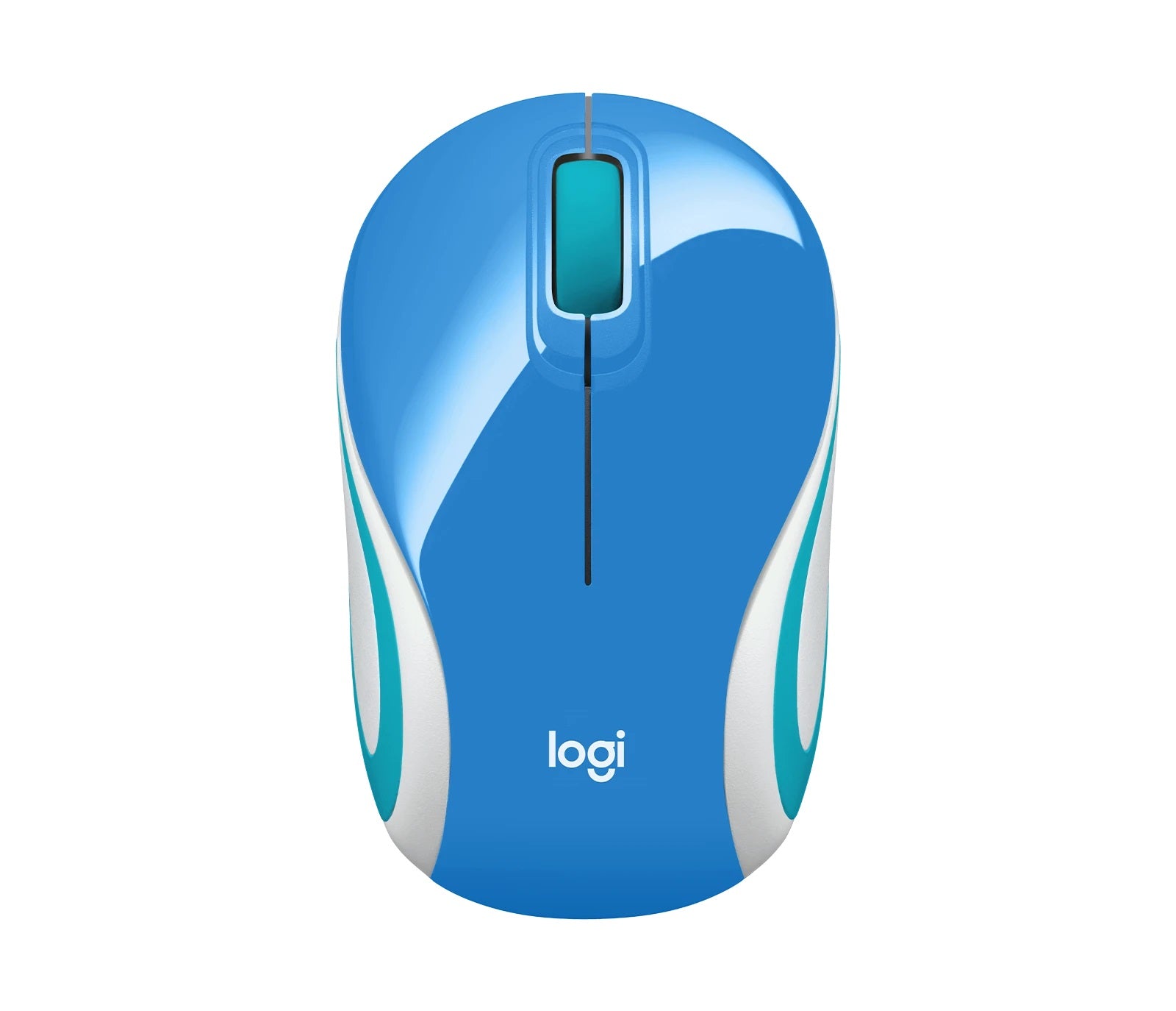 Mouse Mini Logitech Modelo M187 en Color Azul