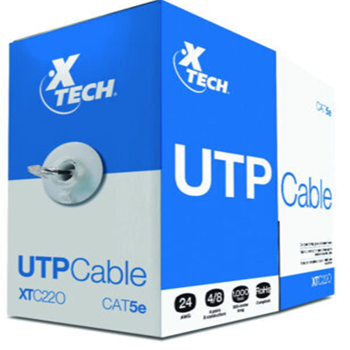 Cable UTP tipo CAT5E de 305MT  XTECH Modelo XTC-220